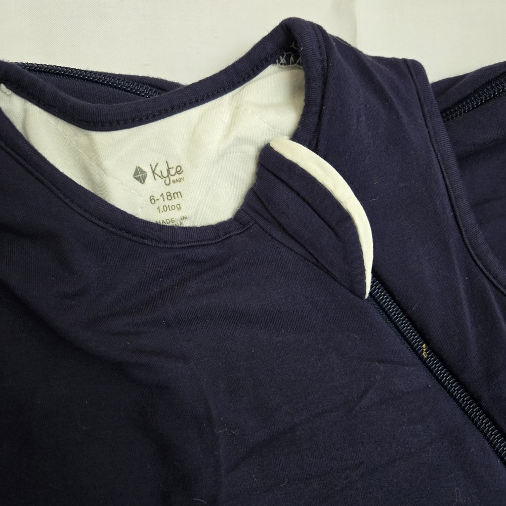 Kyte Baby Bamboo Sleep Bag 1.0 TOG Navy Blue Wearable Blanket 6-18M KT1401 - Picture 4 of 8